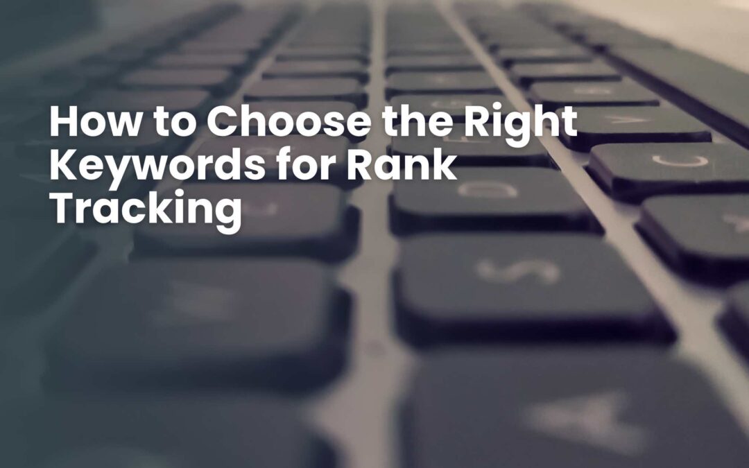 right keywords for rank tracking